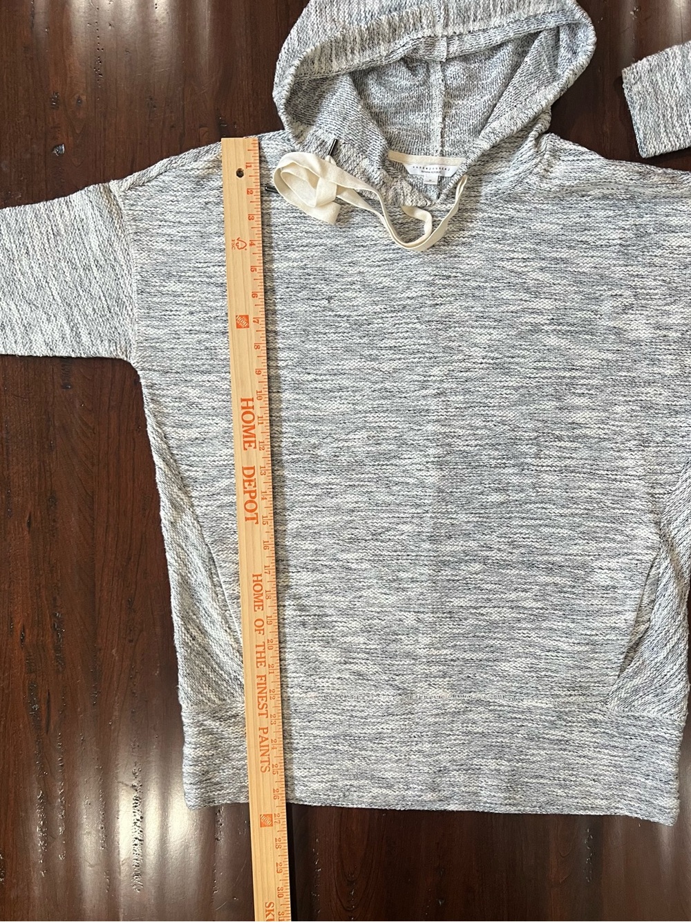 Banana Republic Marled Grey Textured Hoodie - Picture 6 of 8